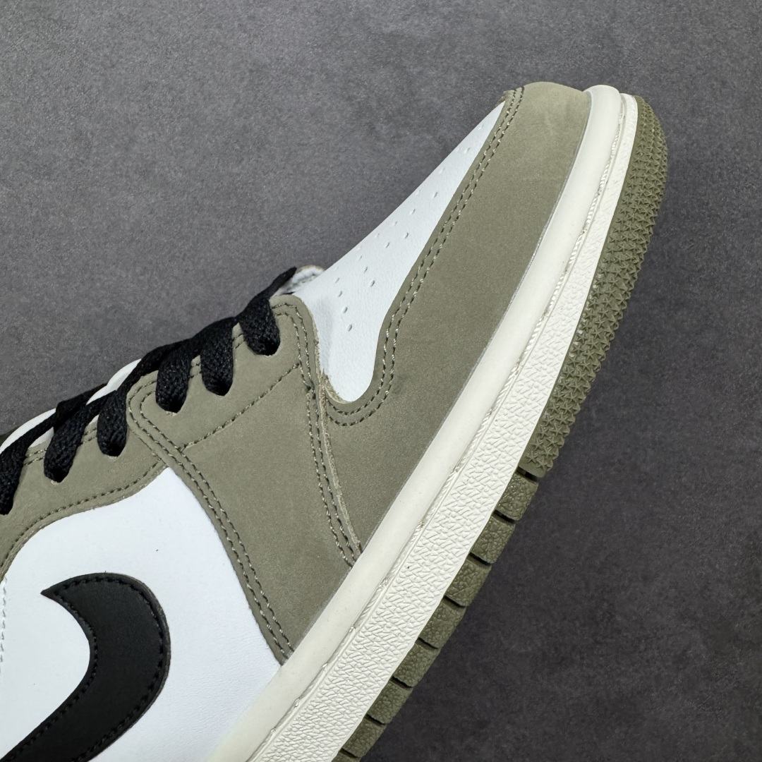 图片[5]-【K版纯原】Air Jordan AJ1 Low 低帮 灰绿 HO6998-200 全新流水线出品 市场第二梯队最强版 全部原鞋开发 原楦原纸板开发 全鞋电脑针车 原厂内置全掌气垫 原盒内在原标 唯一Zp原版鞋带绑法 免检产品 全新2022版型 全头层皮料 完美零毛边处理 原厂配置全掌气垫 价格定位良心 新配色陆续出货 尺码：36-46-选品中心