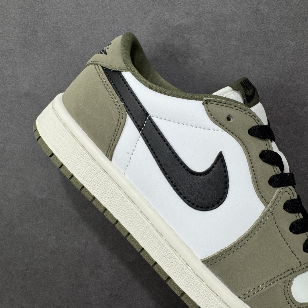图片[6]-【K版纯原】Air Jordan AJ1 Low 低帮 灰绿 HO6998-200 全新流水线出品 市场第二梯队最强版 全部原鞋开发 原楦原纸板开发 全鞋电脑针车 原厂内置全掌气垫 原盒内在原标 唯一Zp原版鞋带绑法 免检产品 全新2022版型 全头层皮料 完美零毛边处理 原厂配置全掌气垫 价格定位良心 新配色陆续出货 尺码：36-46-选品中心