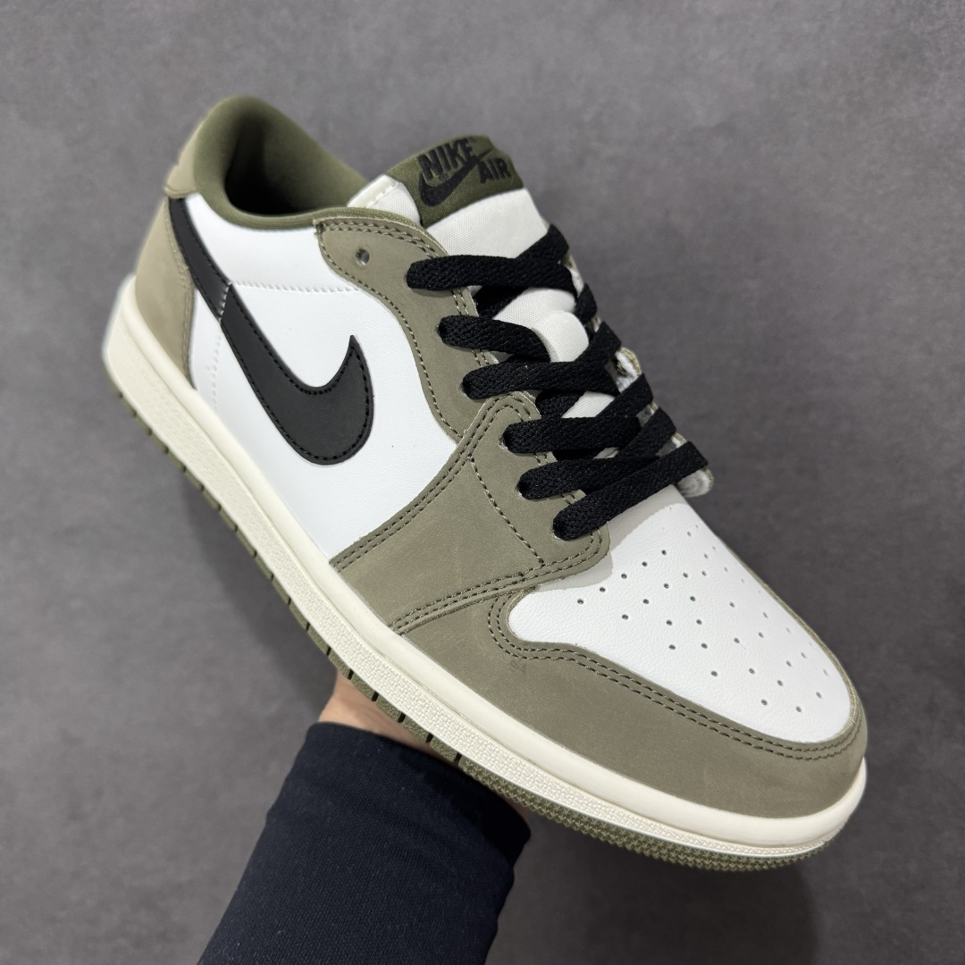 图片[3]-【K版纯原】Air Jordan AJ1 Low 低帮 灰绿 HO6998-200 全新流水线出品 市场第二梯队最强版 全部原鞋开发 原楦原纸板开发 全鞋电脑针车 原厂内置全掌气垫 原盒内在原标 唯一Zp原版鞋带绑法 免检产品 全新2022版型 全头层皮料 完美零毛边处理 原厂配置全掌气垫 价格定位良心 新配色陆续出货 尺码：36-46-选品中心