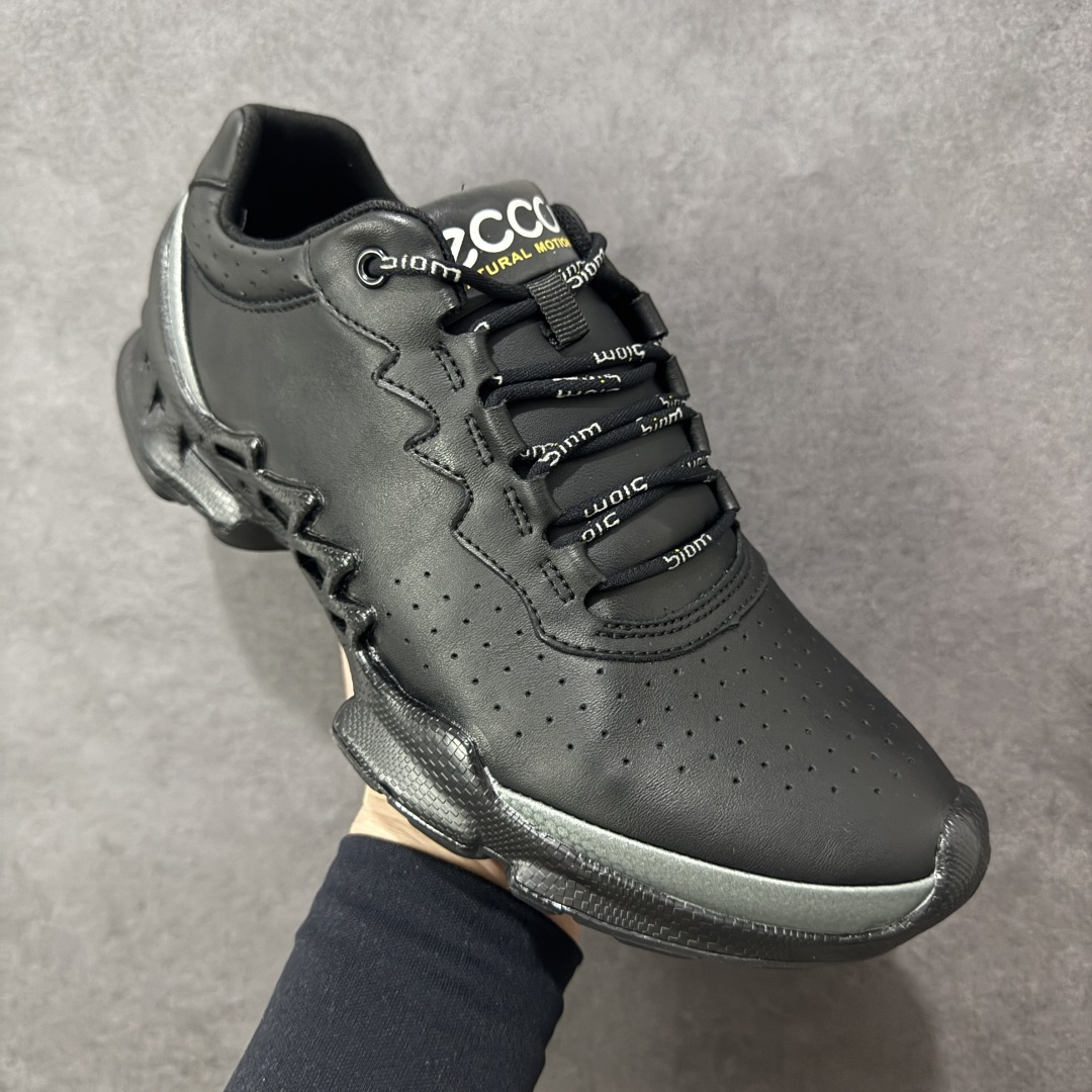 图片[3]-【广东纯原版】ECCO爱步跑步鞋百搭舒适 秋冬新款厚底休闲运动鞋男鞋 灵动系列 黄景瑜同款 品质牛皮鞋面，轻盈柔韧 具有良好的透气性 细腻柔软 简约系带设计 可自由调节松紧 贴合脚型 PU泡沫橡胶大底 抓地力强 具有良好的防滑耐磨性 时尚简约 休闲百搭 尺码：39 40 41 42 43 44 （皮鞋码）-选品中心