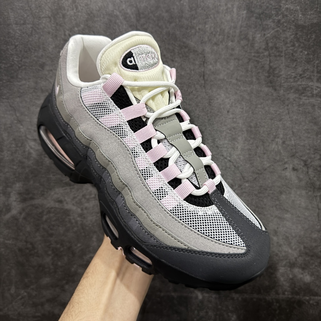 【纯原版】Nike Air Max 95 复古减震气垫跑鞋 灰粉 HJ5996-001外贸顶级专供 全部