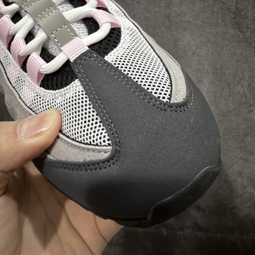 【纯原版】Nike Air Max 95 复古减震气垫跑鞋 灰粉 HJ5996-001外贸顶级专供 全部