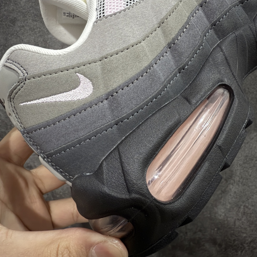 【纯原版】Nike Air Max 95 复古减震气垫跑鞋 灰粉 HJ5996-001外贸顶级专供 全部