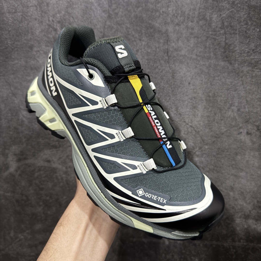 【莞产版本】 Salomon XT-6 GTX萨洛蒙复古潮流户外机能登山跑鞋 外贸平台订单 全套原纸板楦