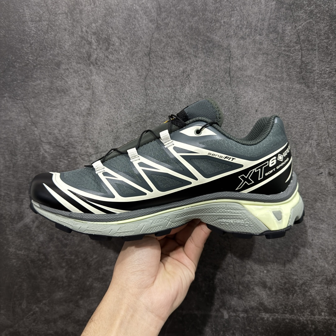 【莞产版本】 Salomon XT-6 GTX萨洛蒙复古潮流户外机能登山跑鞋 外贸平台订单 全套原纸板楦