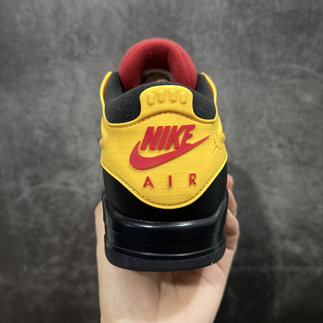 【纯原】Air Jordan AJ4 RM 重置 重制版低帮复古篮球鞋 黑黄 FQ7939-007采用了