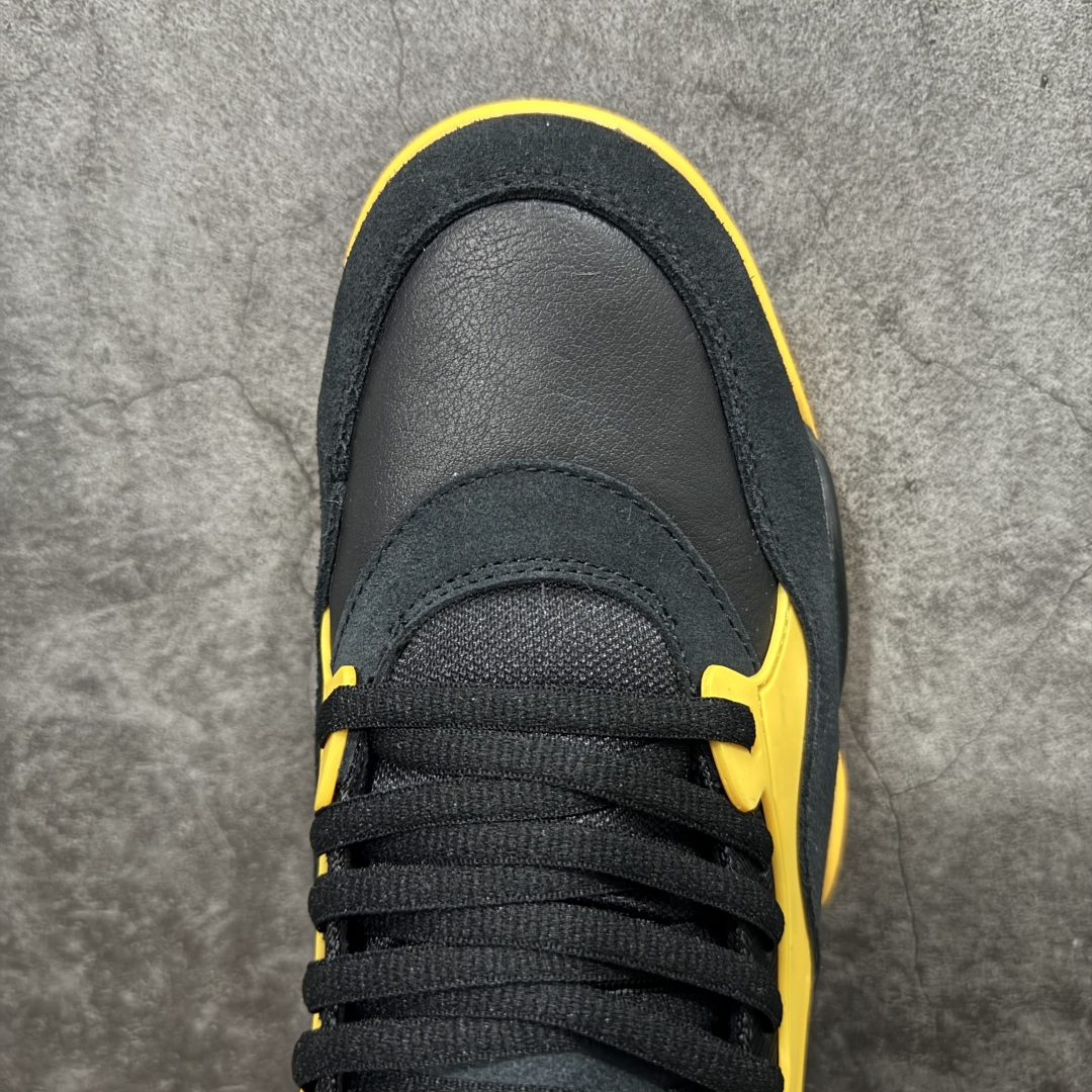 【纯原】Air Jordan AJ4 RM 重置 重制版低帮复古篮球鞋 黑黄 FQ7939-007采用了
