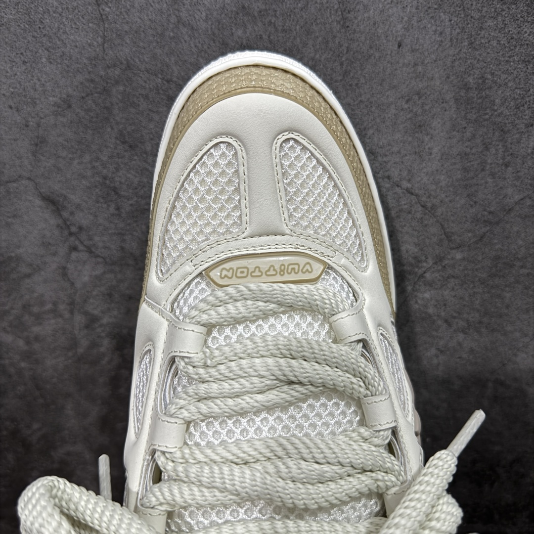 图片[5]-【佛山顶级超A版】Louis Vuitton LV Skate系列 米白 仓库现货 当天可取 佛山超A私人订单 专柜混卖零售专供 所有配色均为购买原版复刻 整体版型 皮料 市场独一无二 后跟版型都可以自行对比[机智]吊打市场所有货 怒甩十条街，欢迎拿市场各大工厂的货来对比！ 鞋舌烫金超正 压印程度秒杀市面90%以上的高端货 新配色陆续开发出货 尺码：39-46-选品中心