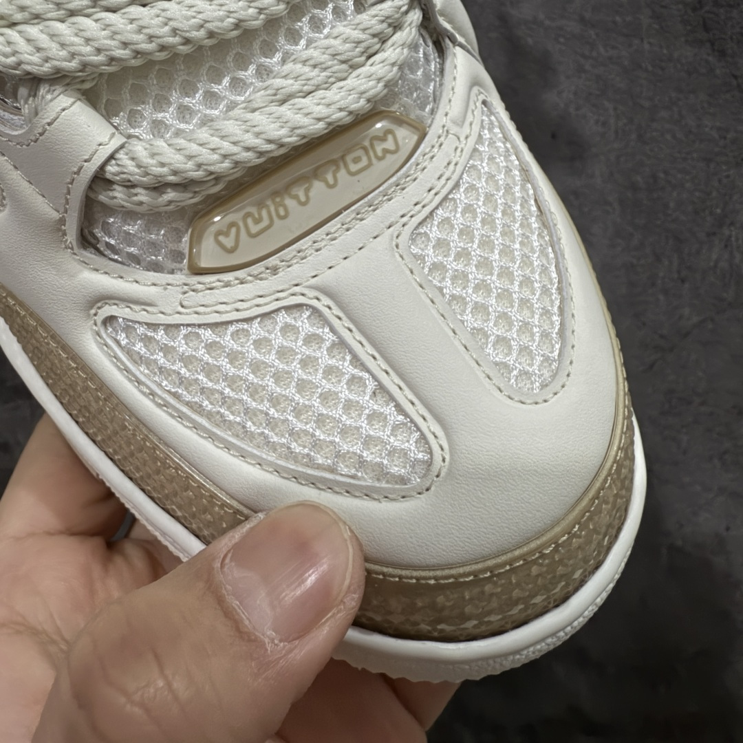 图片[5]-【佛山顶级超A版】Louis Vuitton LV Skate系列 米白 仓库现货 当天可取 佛山超A私人订单 专柜混卖零售专供 所有配色均为购买原版复刻 整体版型 皮料 市场独一无二 后跟版型都可以自行对比[机智]吊打市场所有货 怒甩十条街，欢迎拿市场各大工厂的货来对比！ 鞋舌烫金超正 压印程度秒杀市面90%以上的高端货 新配色陆续开发出货 尺码：39-46-选品中心
