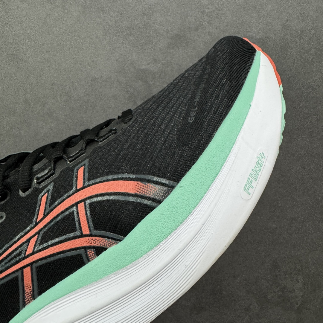 图片[5]-【公司级】平台订单 Asics Gel-Nimbus 27 亚瑟士厚底减震跑步鞋 鞋面采用双层提花网面设计，提高包裹性和透气性，后跟搭载稳定系统科技T-GEL提升整体支撑力和结构感，减少对身体带来的冲击负荷，创新中底至轻回弹 真标带半码 尺码：36-47码 编码：GQB240250-选品中心