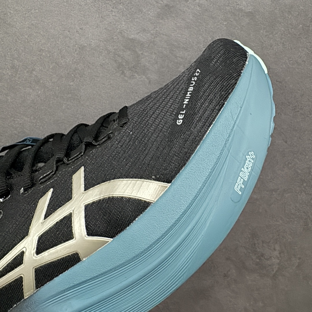 图片[5]-【公司级】平台订单 Asics Gel-Nimbus 27 亚瑟士厚底减震跑步鞋 鞋面采用双层提花网面设计，提高包裹性和透气性，后跟搭载稳定系统科技T-GEL提升整体支撑力和结构感，减少对身体带来的冲击负荷，创新中底至轻回弹 真标带半码 尺码：36-47码 编码：GQB240250-选品中心