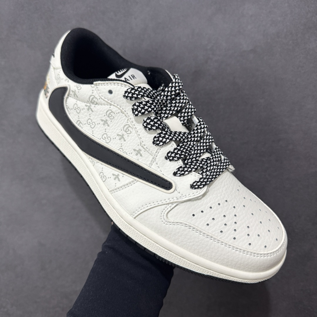 图片[3]-【定制版】Air Jordan 1 Low AJ1 乔1 古驰联名 倒钩高端定制 低帮复古篮球鞋 #定制鞋盒 大厂纯原品质出货 超高清洁度 皮料切割干净无任何毛边 细节完美 货号：CS5288-504 尺码：36 36.5 37.5 38 36.5 39 40 40.5 41 42 42.5 43 44 44.5 45 编码：CCB320330-选品中心