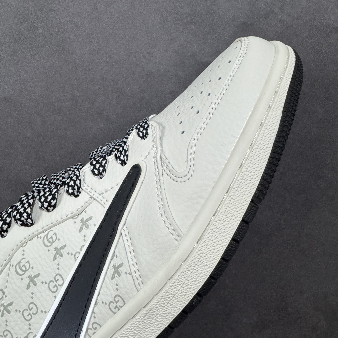 图片[5]-【定制版】Air Jordan 1 Low AJ1 乔1 古驰联名 倒钩高端定制 低帮复古篮球鞋 #定制鞋盒 大厂纯原品质出货 超高清洁度 皮料切割干净无任何毛边 细节完美 货号：CS5288-504 尺码：36 36.5 37.5 38 36.5 39 40 40.5 41 42 42.5 43 44 44.5 45 编码：CCB320330-选品中心