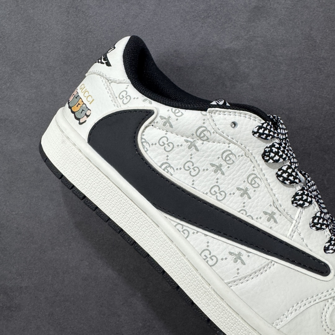 图片[6]-【定制版】Air Jordan 1 Low AJ1 乔1 古驰联名 倒钩高端定制 低帮复古篮球鞋 #定制鞋盒 大厂纯原品质出货 超高清洁度 皮料切割干净无任何毛边 细节完美 货号：CS5288-504 尺码：36 36.5 37.5 38 36.5 39 40 40.5 41 42 42.5 43 44 44.5 45 编码：CCB320330-选品中心