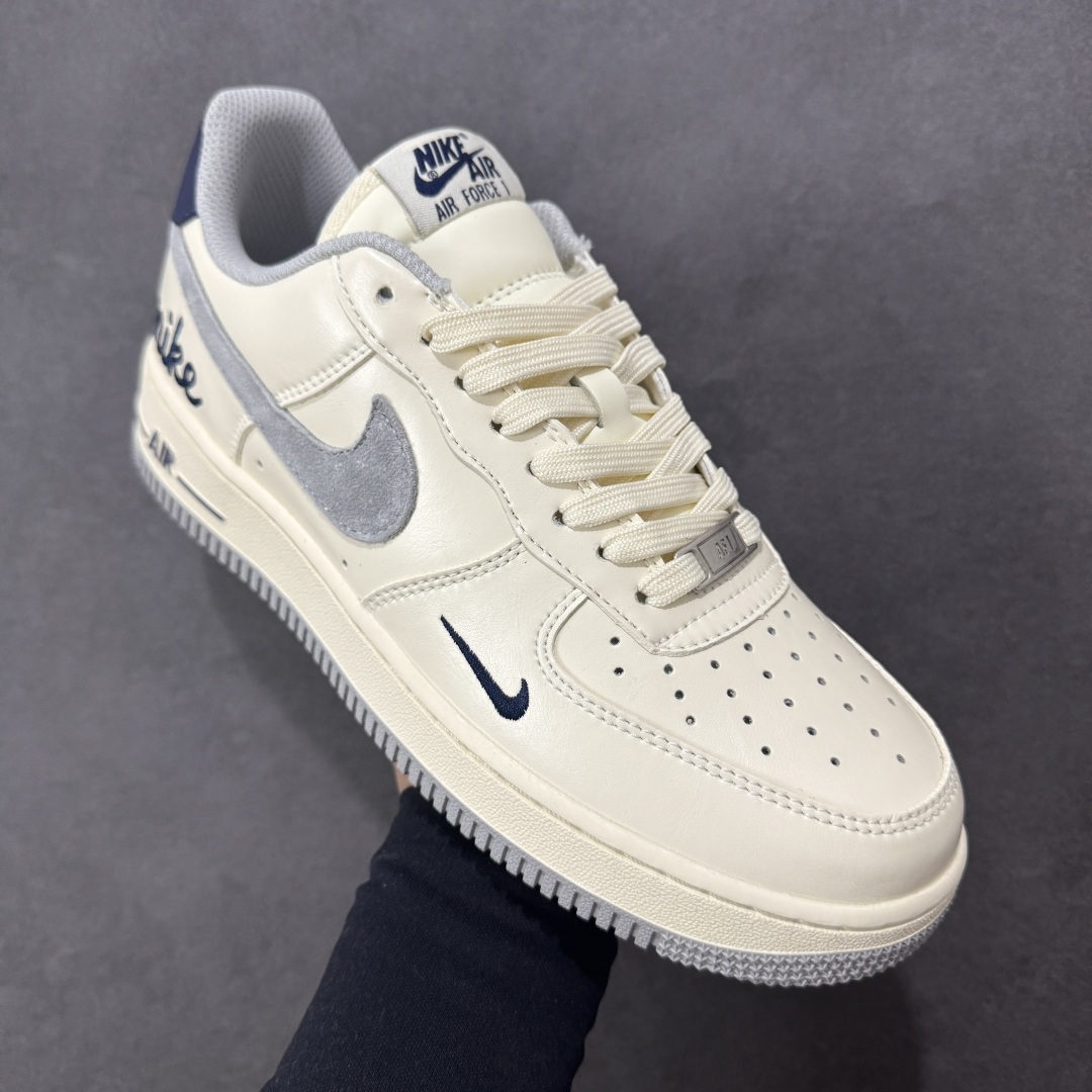 图片[3]-【定制版】Nike Air Force 1\’07 Low 奶白雾灰 空军一号低帮休闲板鞋 NH0601-581  #原楦头原纸板 原装鞋盒 定制五金配件 内置全掌气垫 原厂鞋底  尺码：36 36.5 37.5 38 38.5 39 40 40.5 41 42 42.5 43 44 44.5 45 编码：HXSB310320-选品中心