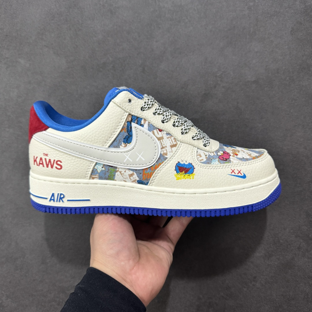【定制版】NIke Air Force 1 \'07 Low “KAWS联名——多彩涂鸦”空军一号 低帮 运动鞋 休闲鞋 折边针车 工艺难度大 原楦头原纸板 原装鞋盒 定制五金配件 内置全掌气垫 原厂鞋底 货号：SY1388-017 尺码：36 36.5 37.5 38 38.5 39 40 40.5 41 42 42.5 43 44 44.5 45 编码：HXSA310320-选品中心