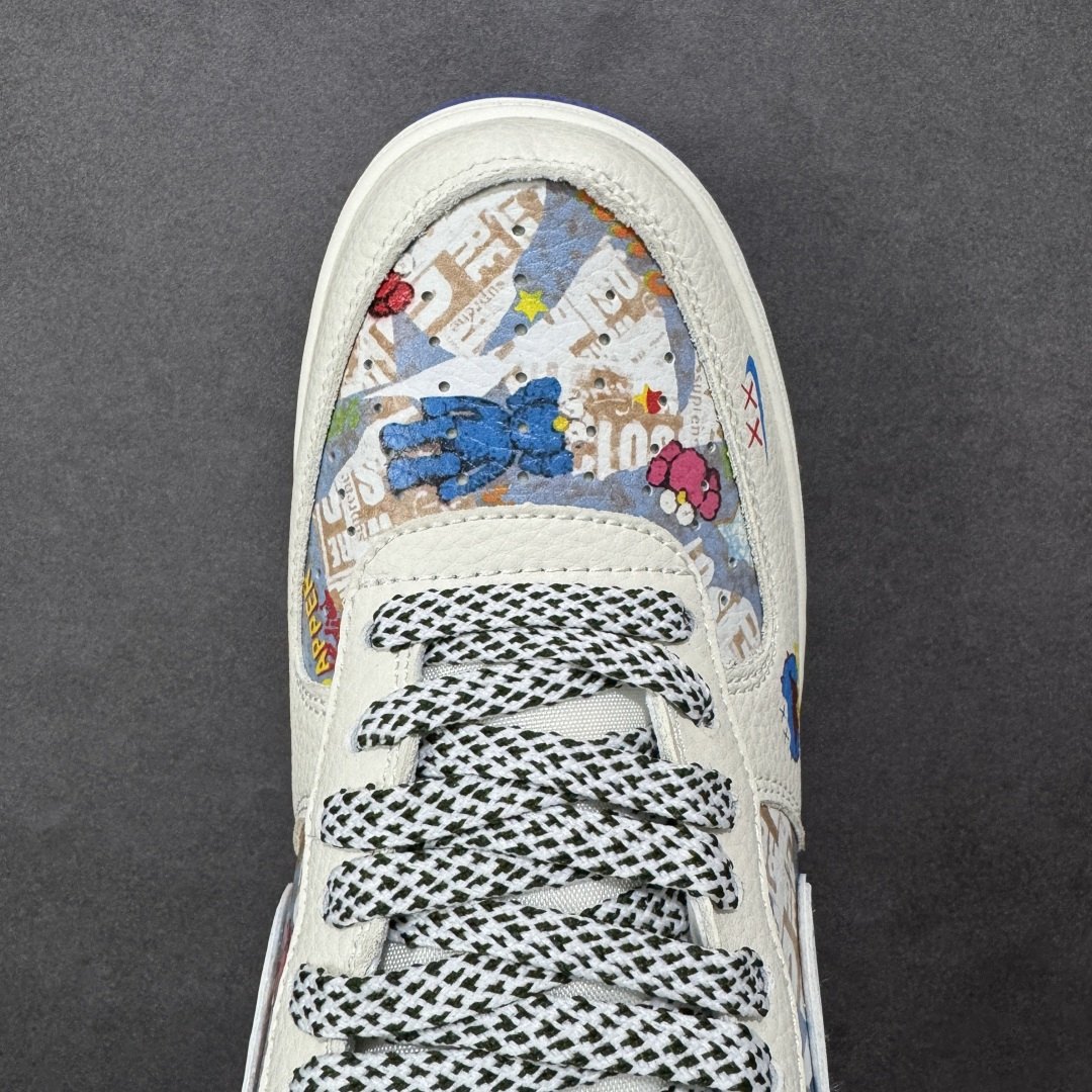 图片[8]-【定制版】NIke Air Force 1 \’07 Low “KAWS联名——多彩涂鸦”空军一号 低帮 运动鞋 休闲鞋 折边针车 工艺难度大 原楦头原纸板 原装鞋盒 定制五金配件 内置全掌气垫 原厂鞋底 货号：SY1388-017 尺码：36 36.5 37.5 38 38.5 39 40 40.5 41 42 42.5 43 44 44.5 45 编码：HXSA310320-选品中心
