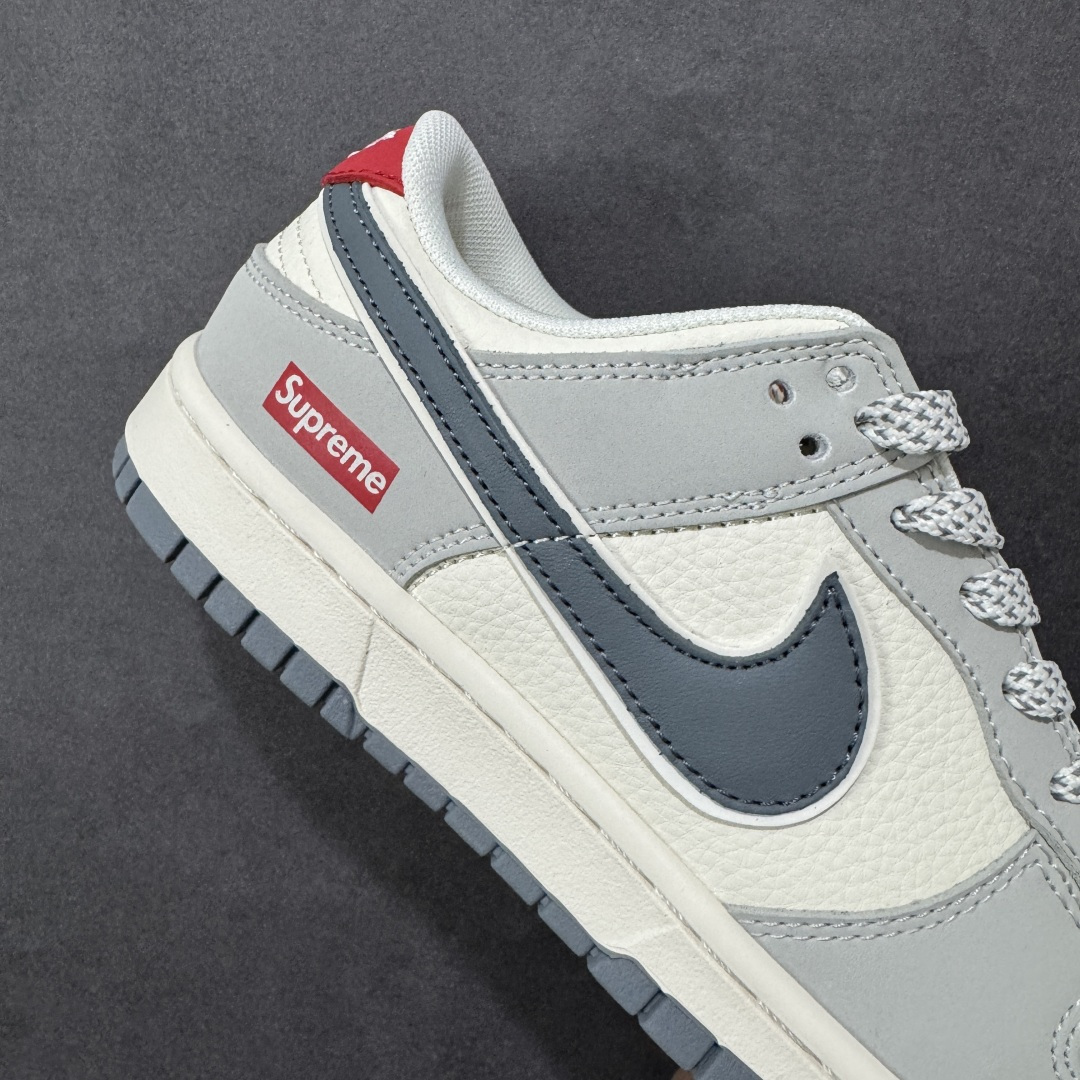 图片[6]-【定制版】Nike SB Dunk Low Supreme联名 米灰红 周年高端定制 低帮休闲板鞋  #定制鞋盒 大厂纯原品质出货 超高清洁度 皮料切割干净无任何毛边 细节完美 货号： JP1628-029  尺码：36 36.5 37.5 38 38.5 39 40 40.5 41 42 42.5 43 44 44.5 45-选品中心
