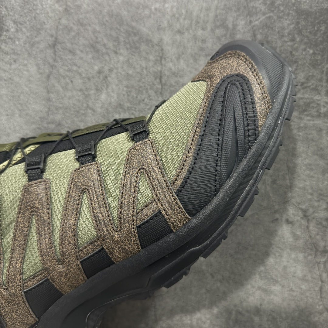 图片[6]-【GOAT纯原版】SALOMON 萨洛蒙 XA PRO 3D 户外运动 网布减震防滑透气 低帮跑步鞋 男女同款绿棕色 马毛 马年限定477974 全新品质 巅峰之作 所有配色均购物原版拆解1：1开发 原材料打造 非市场公版便宜货 私模大底 清洁度比市场所有版本都高 全套原纸板楦头开发 原厂网布配套 确保原汁原味 完美呈现版型 原档数据独家私模五层组合大底 男女鞋同步官方开发至47 原装Ortholite轻量化鞋垫 中底布带钢印编号 原厂TPU锁扣 进口港宝加持 后跟自然饱满 还原公司包裹性 鞋面采用SENSIFT贴合技术 全方位贴合包裹脚型 鞋跟部鞋底牵引设计 提供强大的抓地性能 更适应野外崎岖不平的道路 其3D ADVANCED CHASSIS底盘 材料轻量大化 钉齿设计更具稳定性 防护性 鞋底易磨损区运用CONTAGRIP高耐磨材料 应对城市硬质路面长距离跑考验 尺码：36 36.5 37.5 38 38.5 39 40 40.5 41 42 42.5 43 44 45 46 47-选品中心