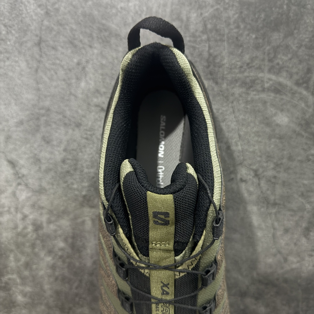 图片[8]-【GOAT纯原版】SALOMON 萨洛蒙 XA PRO 3D 户外运动 网布减震防滑透气 低帮跑步鞋 男女同款绿棕色 马毛 马年限定477974 全新品质 巅峰之作 所有配色均购物原版拆解1：1开发 原材料打造 非市场公版便宜货 私模大底 清洁度比市场所有版本都高 全套原纸板楦头开发 原厂网布配套 确保原汁原味 完美呈现版型 原档数据独家私模五层组合大底 男女鞋同步官方开发至47 原装Ortholite轻量化鞋垫 中底布带钢印编号 原厂TPU锁扣 进口港宝加持 后跟自然饱满 还原公司包裹性 鞋面采用SENSIFT贴合技术 全方位贴合包裹脚型 鞋跟部鞋底牵引设计 提供强大的抓地性能 更适应野外崎岖不平的道路 其3D ADVANCED CHASSIS底盘 材料轻量大化 钉齿设计更具稳定性 防护性 鞋底易磨损区运用CONTAGRIP高耐磨材料 应对城市硬质路面长距离跑考验 尺码：36 36.5 37.5 38 38.5 39 40 40.5 41 42 42.5 43 44 45 46 47-选品中心
