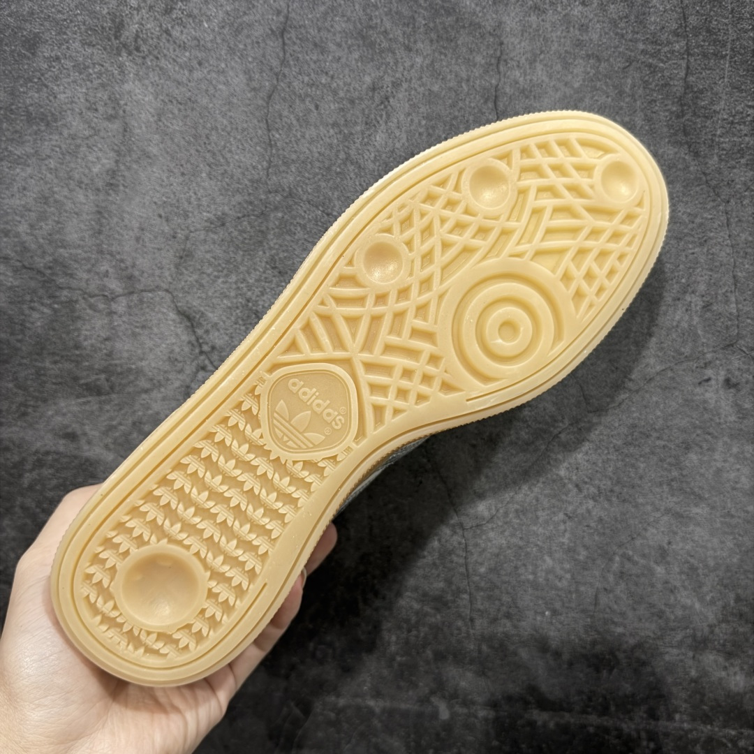 【纯原】Adidas Handball Spezial 阿迪达斯经典款牛皮复古休闲板鞋 白银生胶 HQ0