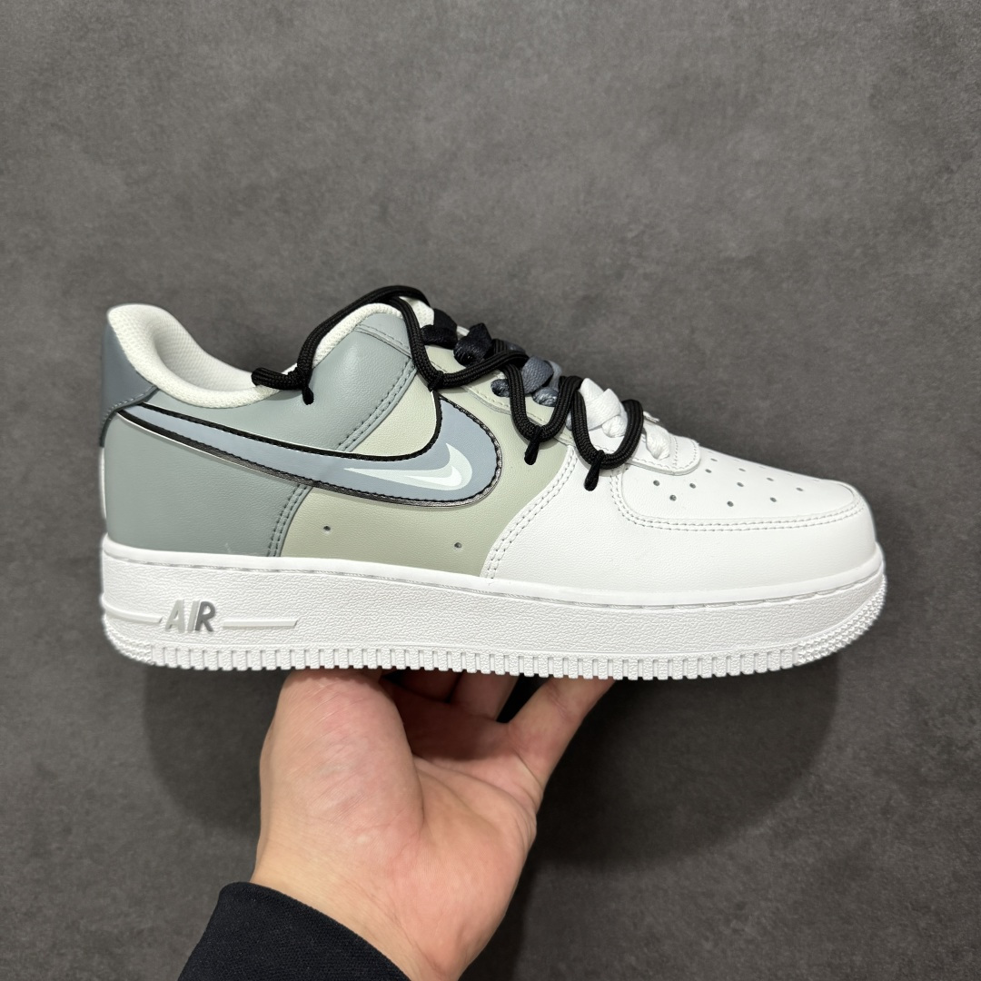 【纯原】“雾灰玩家”订制空军一号板鞋 该定制版球鞋选用原鞋款为Nike Air Force 1'07空军