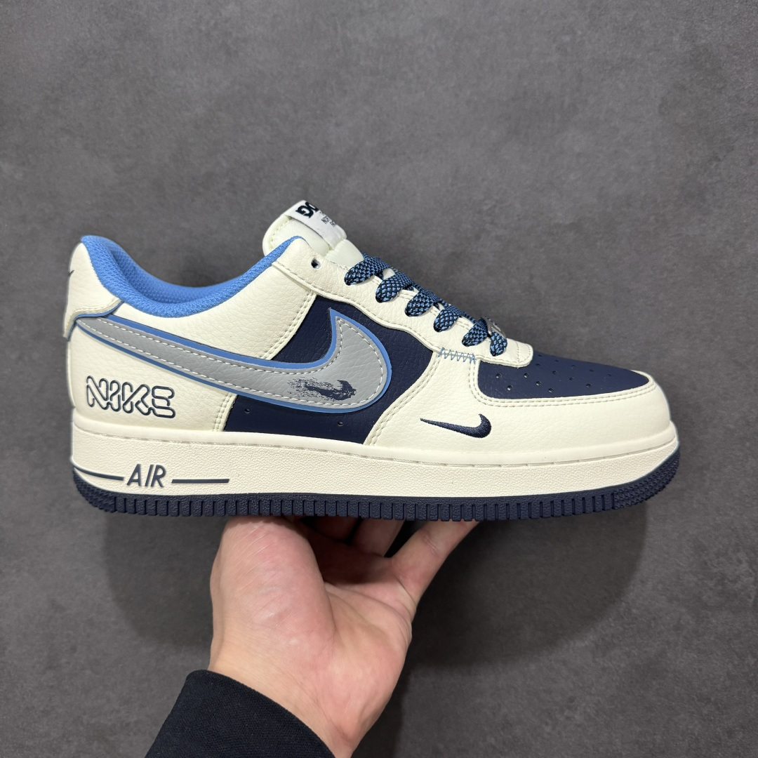 【纯原】Nike Air Force 1'07 Low 米蓝拼接 空军一号低帮休闲板鞋#原楦头原纸板 原