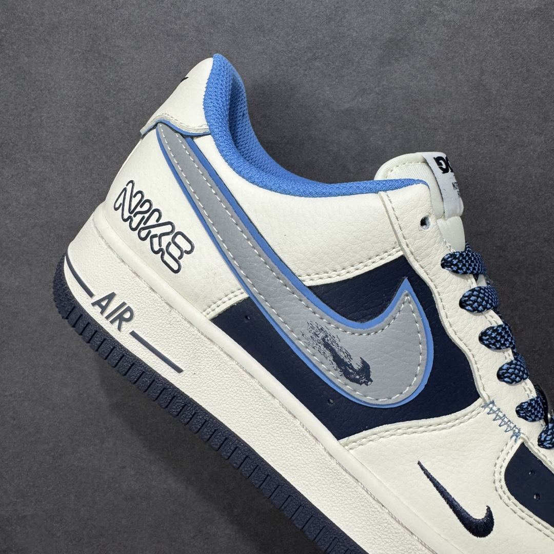 【纯原】Nike Air Force 1'07 Low 米蓝拼接 空军一号低帮休闲板鞋#原楦头原纸板 原