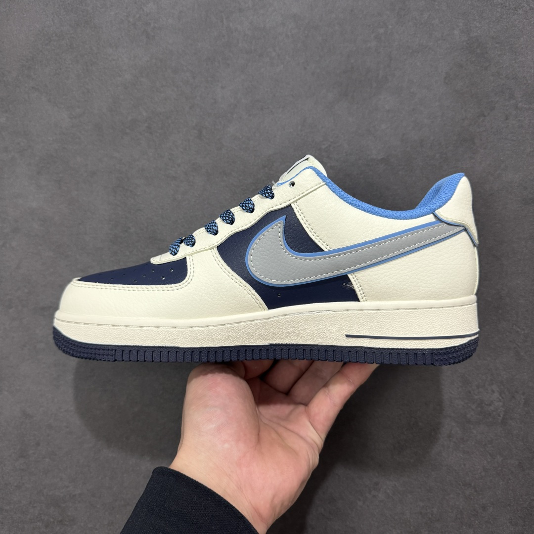 【纯原】Nike Air Force 1'07 Low 米蓝拼接 空军一号低帮休闲板鞋#原楦头原纸板 原