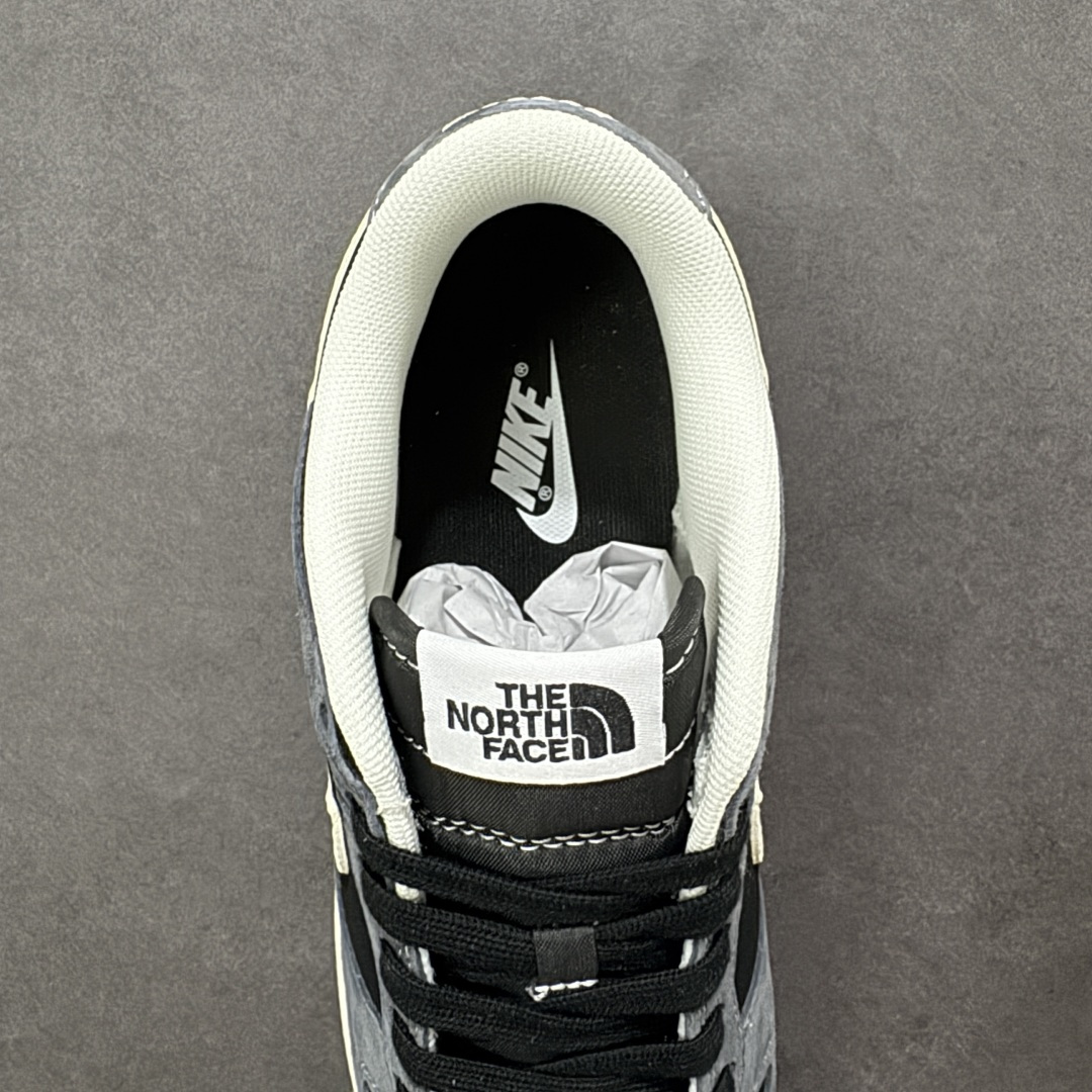 【纯原】Nike SB Dunk Low“ 北面联名—灰黑猪八革” 周年高端定制 低帮休闲板鞋 定制鞋盒