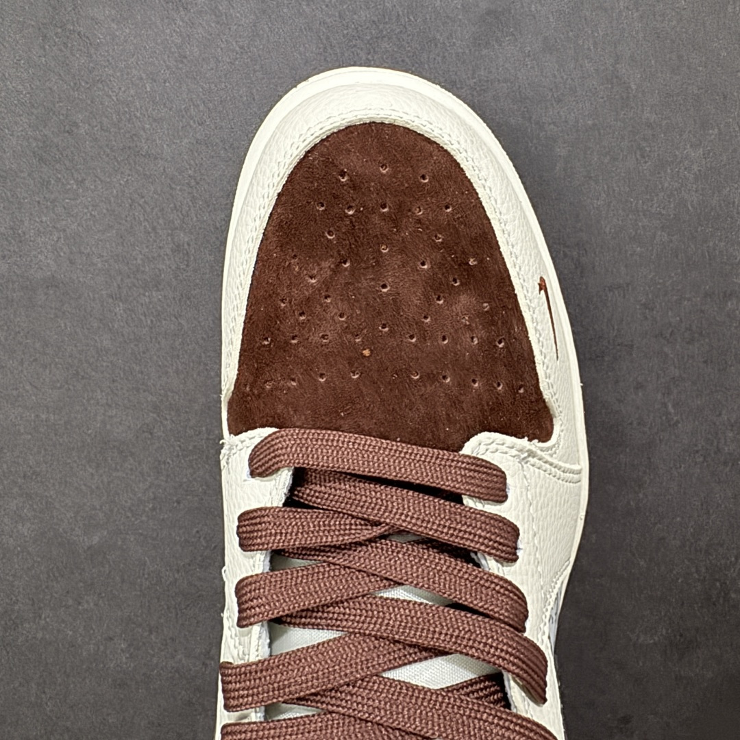 【纯原】高端定制Air Jordan 1 Low AJ1 乔1 “迪奥联名---奶白灰棕”高端定制 低帮