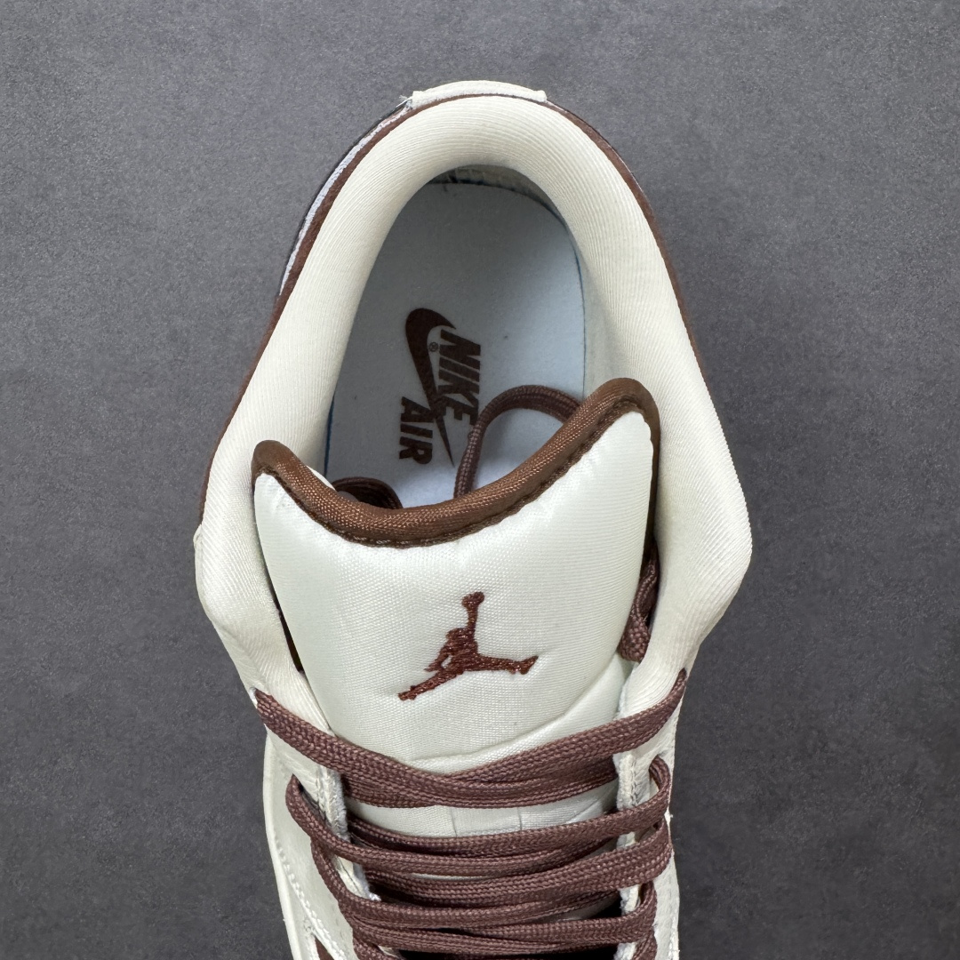 【纯原】高端定制Air Jordan 1 Low AJ1 乔1 “迪奥联名---奶白灰棕”高端定制 低帮