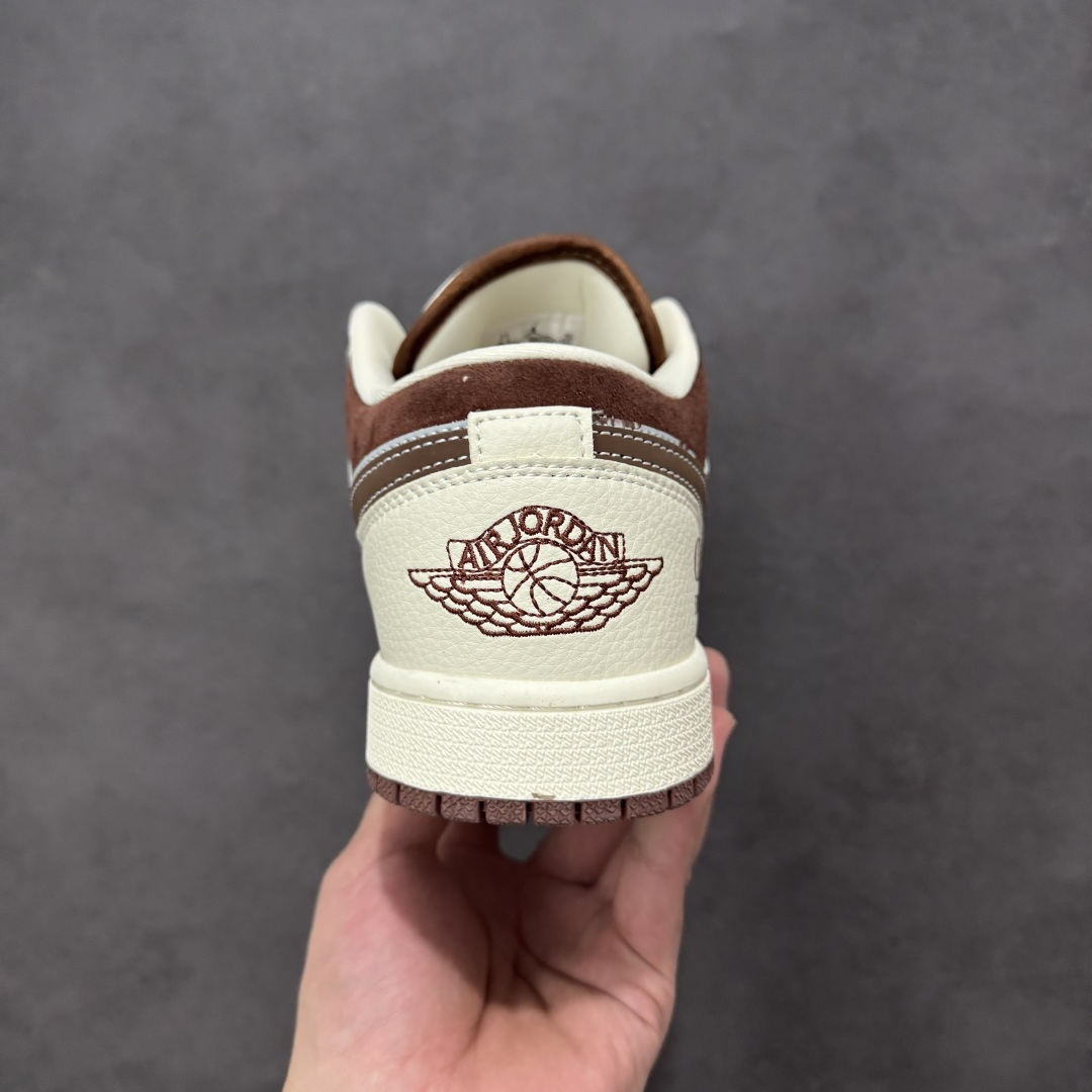 【纯原】高端定制Air Jordan 1 Low AJ1 乔1 “迪奥联名---奶白灰棕”高端定制 低帮