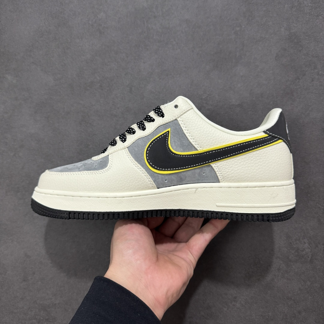 【纯原】NIke Air Force 1 '07 Low “KITH联名——米灰黄边勾”空军一号 低帮 