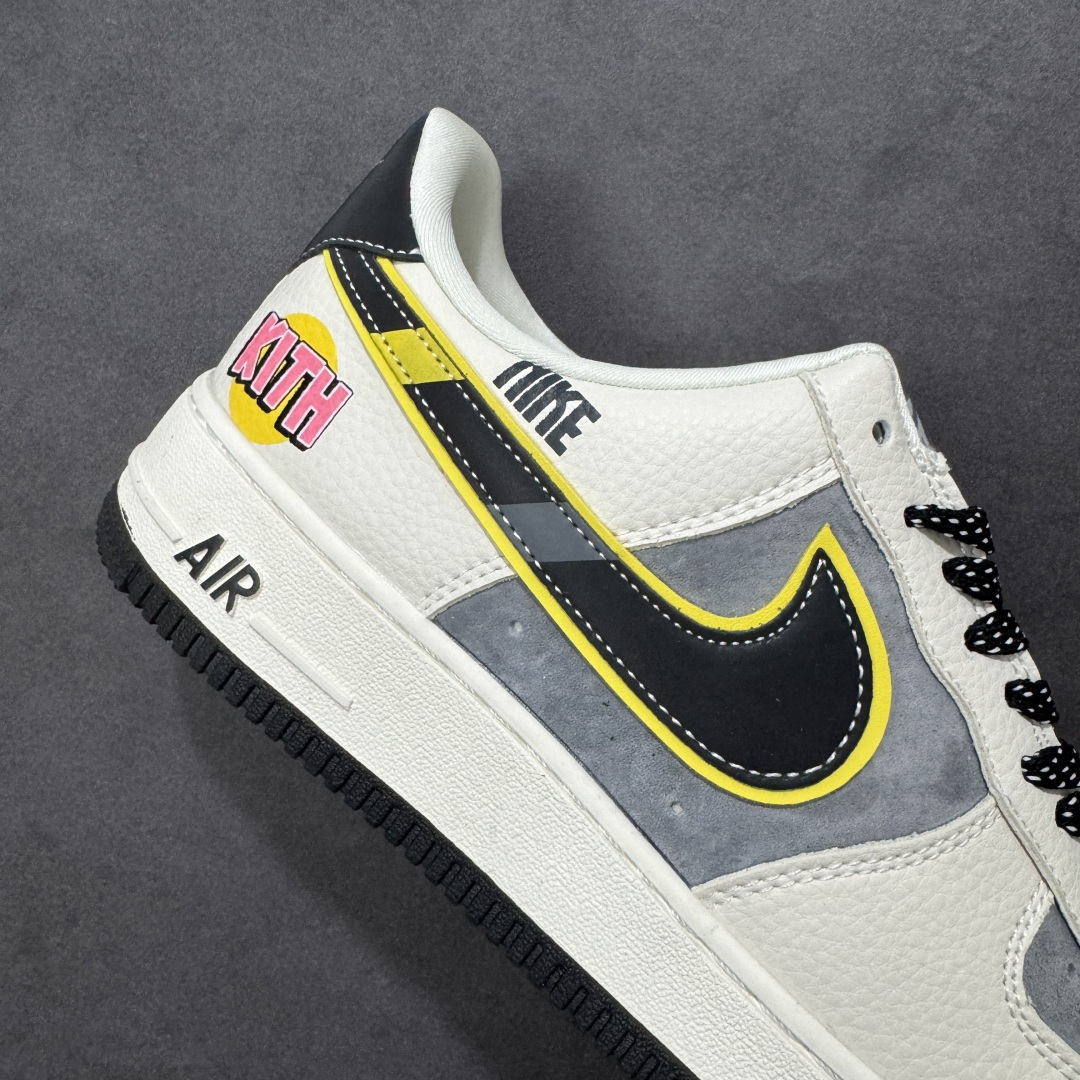 【纯原】NIke Air Force 1 '07 Low “KITH联名——米灰黄边勾”空军一号 低帮 