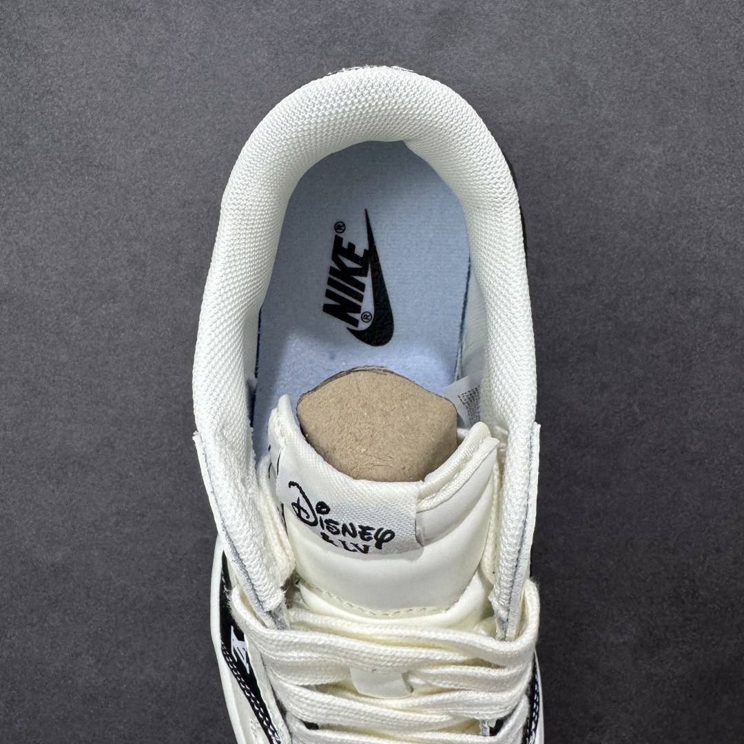 【纯原】高端定制 Travis Scott x Jordan 1 Low LV 迪士尼 三方联名-白黑米