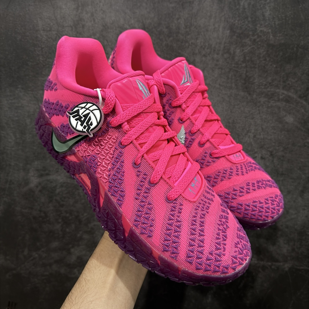 【纯原】NK Ja 3 Scratch EP 莫兰特三代柔软舒适防滑耐磨透气支撑轻便低帮篮球鞋 粉紫 H