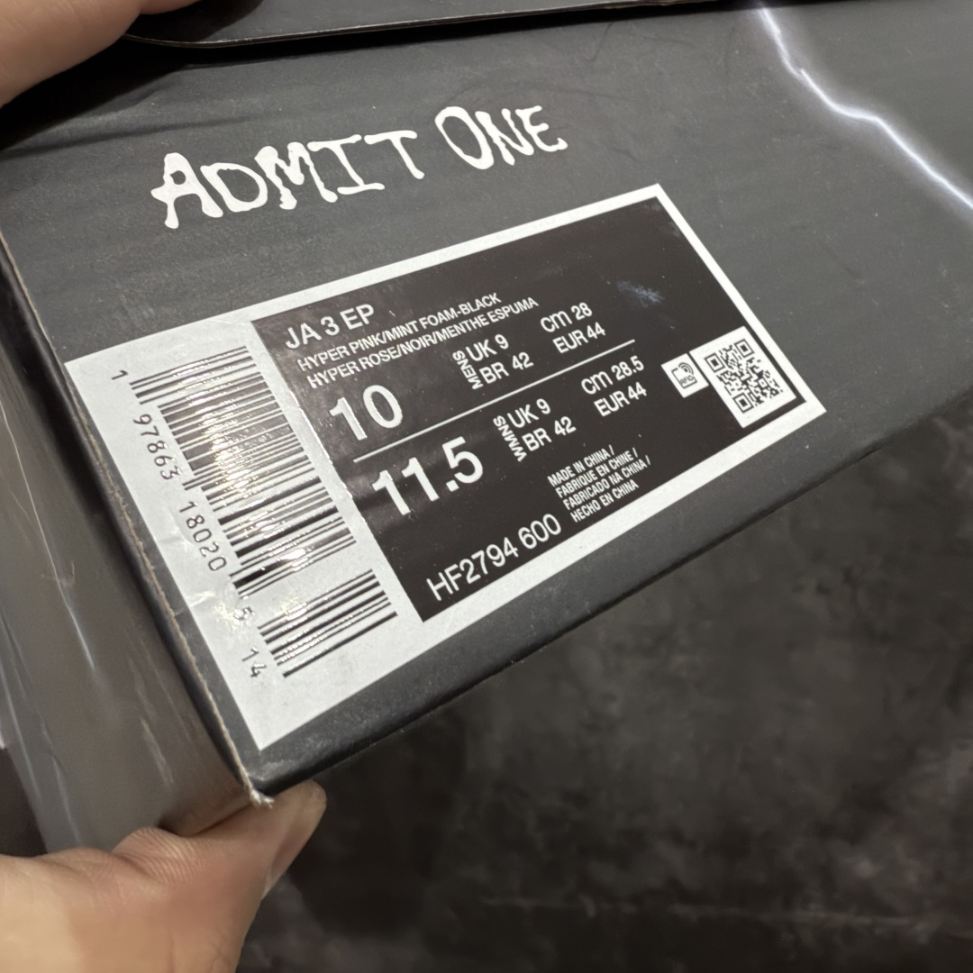 【纯原】NK Ja 3 Scratch EP 莫兰特三代柔软舒适防滑耐磨透气支撑轻便低帮篮球鞋 粉紫 H