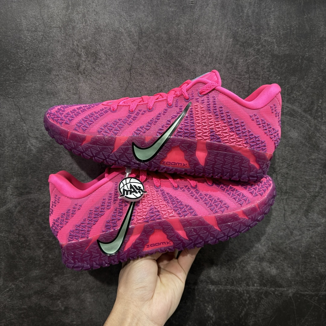 【纯原】NK Ja 3 Scratch EP 莫兰特三代柔软舒适防滑耐磨透气支撑轻便低帮篮球鞋 粉紫 H