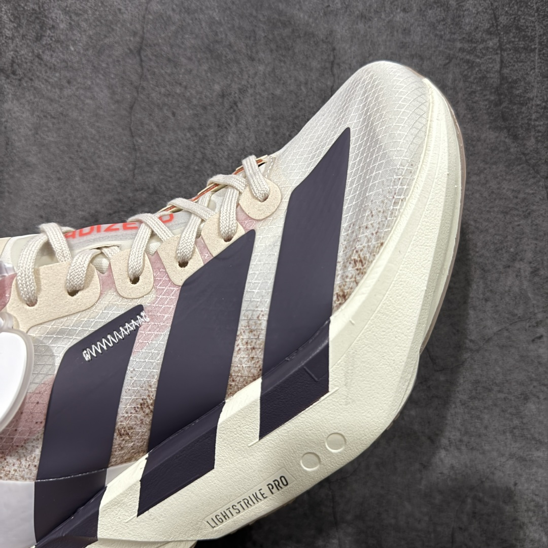 图片[6]-【NO.1纯原】Adidas Adizero Adios Pro 4 M竞训跑步鞋 白卡其棕 JR6367 市场独一档品质 区别所有版本 原鞋购入开发数月 原材料 原档案打造 细节版型一比一 独立双层组合底私模. 搭配ENERGYRODS 2.0真碳柱，每一步都动力满满 鞋面用的是Lightlock技术，轻透又贴合，就像给脚定制的一样。 中底是全掌Lightstrike Pro泡棉，软弹感超绝 真正一比一还原真实脚感💪🏻 尺码：36 36.5 37 38 38.5 39 40 40.5 41 42 42.5 43 44 44.5 45 46-选品中心