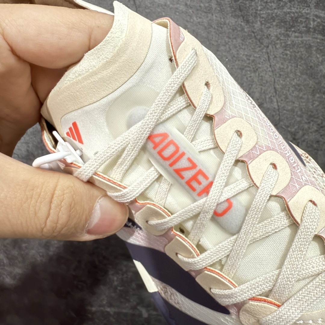 图片[6]-【NO.1纯原】Adidas Adizero Adios Pro 4 M竞训跑步鞋 白卡其棕 JR6367 市场独一档品质 区别所有版本 原鞋购入开发数月 原材料 原档案打造 细节版型一比一 独立双层组合底私模. 搭配ENERGYRODS 2.0真碳柱，每一步都动力满满 鞋面用的是Lightlock技术，轻透又贴合，就像给脚定制的一样。 中底是全掌Lightstrike Pro泡棉，软弹感超绝 真正一比一还原真实脚感💪🏻 尺码：36 36.5 37 38 38.5 39 40 40.5 41 42 42.5 43 44 44.5 45 46-选品中心