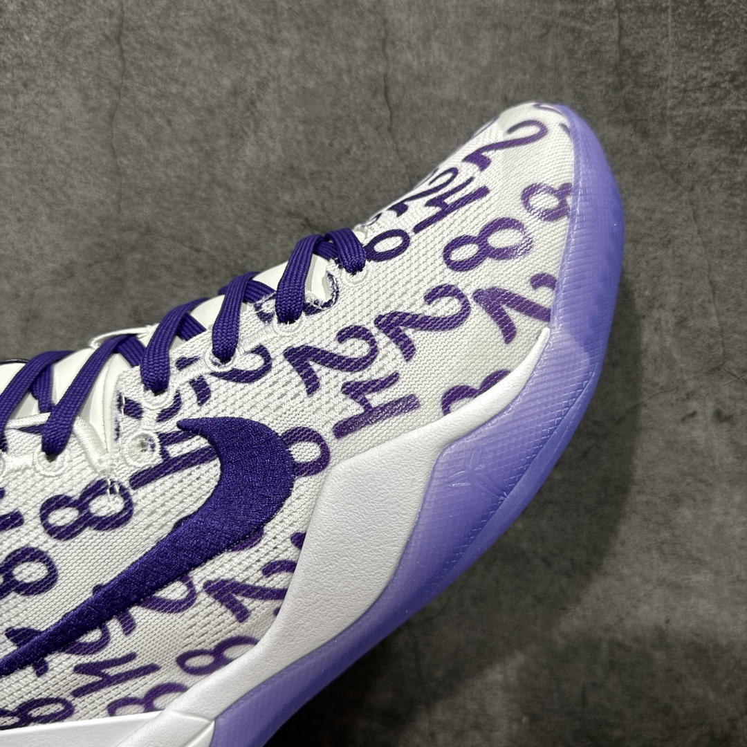 图片[6]-【CK纯原版】Nike Zoom Kobe Ⅷ System 科比8代低帮实战篮球鞋 鞋垫升级配备超厚PHYLON中底 前后掌部位搭载Zoom气垫单元 塑料碳纤维支撑中板 KOBE VII体系的速度模块配备了 PHYLON 中底和在前后掌部位的 Zoom气垫单元，提供快速响应的缓冲。同时，采用低帮弹力鞋口设计，使鞋子能够紧贴脚踝提供更好的支撑。速度模块采用贴合脚面的舒适包裹设计，摒弃传统的鞋舌和鞋内套，使球鞋更加轻质。 货号：FQ3549-100 尺码：39-47.5-选品中心