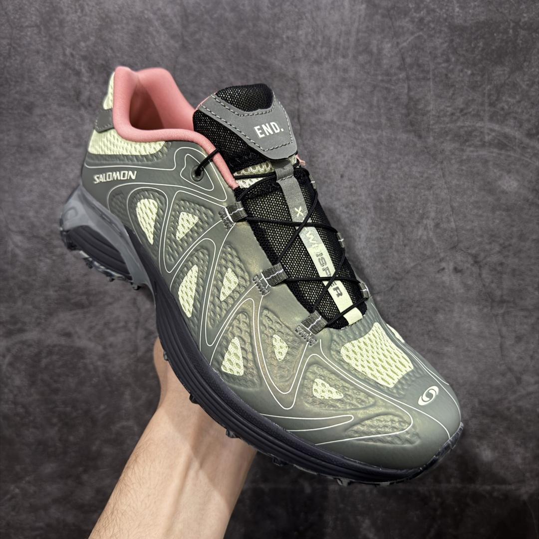 图片[3]-【绿x版本】SALOMON萨洛蒙 XT-WHISPER VOID 舒适柔软 休闲跑步鞋 男女同款 END联名 491703 28 纯原外贸平台特供订单 耗时半年巨作 #全套原纸板楦头开发 #原厂特供网布配套加持 #确保原汁原味 完美呈现版型 #原档数据独家私模五层组合大底 #男女鞋同步官方开发至46 #原装Ortholite轻量化鞋垫 #中底布带钢印编号 原厂TPU锁扣 #进口港宝加持 后跟自然饱满 还原公司包裹性 #鞋面采用SENSIFT贴合技术 #全方位贴合包裹脚型 #鞋跟部鞋底牵引设计 #提供强大的抓地性能 #更适应野外崎岖不平的道路 #基于 SALOMON 初代 XT 鞋身造型并搭载 4D ADVANCED CHASSIS™ 大底打造而成 为这款 XT-WHISPER 带来了多项足部控制与保护等功能性 如在运动过程中控制左右晃动的过程而提高稳定性、改善长途越野过程中足中到足尖的过渡、提高感知岩石的精确度以抵抗尖锐物体对脚底的伤害以及采用动态缓冲来增强穿着舒适感 从而减轻疲劳感 使 XT-WHISPER 成为一双舒适且安全的户外之履 尺码：36 36.5 37.5 38 38.5 39 40 40.5 41 42 42.5 43 44 45 46-选品中心