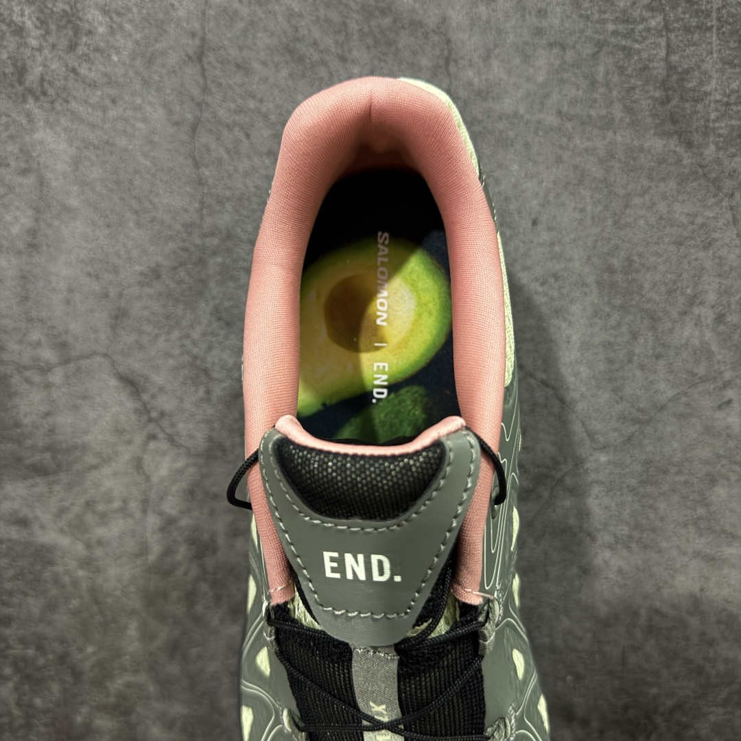 图片[8]-【绿x版本】SALOMON萨洛蒙 XT-WHISPER VOID 舒适柔软 休闲跑步鞋 男女同款 END联名 491703 28 纯原外贸平台特供订单 耗时半年巨作 #全套原纸板楦头开发 #原厂特供网布配套加持 #确保原汁原味 完美呈现版型 #原档数据独家私模五层组合大底 #男女鞋同步官方开发至46 #原装Ortholite轻量化鞋垫 #中底布带钢印编号 原厂TPU锁扣 #进口港宝加持 后跟自然饱满 还原公司包裹性 #鞋面采用SENSIFT贴合技术 #全方位贴合包裹脚型 #鞋跟部鞋底牵引设计 #提供强大的抓地性能 #更适应野外崎岖不平的道路 #基于 SALOMON 初代 XT 鞋身造型并搭载 4D ADVANCED CHASSIS™ 大底打造而成 为这款 XT-WHISPER 带来了多项足部控制与保护等功能性 如在运动过程中控制左右晃动的过程而提高稳定性、改善长途越野过程中足中到足尖的过渡、提高感知岩石的精确度以抵抗尖锐物体对脚底的伤害以及采用动态缓冲来增强穿着舒适感 从而减轻疲劳感 使 XT-WHISPER 成为一双舒适且安全的户外之履 尺码：36 36.5 37.5 38 38.5 39 40 40.5 41 42 42.5 43 44 45 46-选品中心