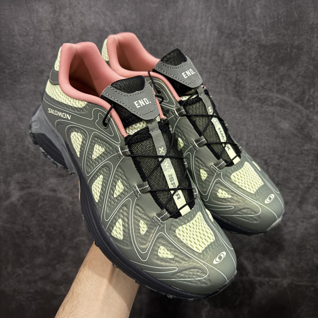 【绿x版本】SALOMON萨洛蒙 XT-WHISPER VOID 舒适柔软 休闲跑步鞋 男女同款 END联名 491703 28 纯原外贸平台特供订单 耗时半年巨作 #全套原纸板楦头开发 #原厂特供网布配套加持 #确保原汁原味 完美呈现版型 #原档数据独家私模五层组合大底 #男女鞋同步官方开发至46 #原装Ortholite轻量化鞋垫 #中底布带钢印编号 原厂TPU锁扣 #进口港宝加持 后跟自然饱满 还原公司包裹性 #鞋面采用SENSIFT贴合技术 #全方位贴合包裹脚型 #鞋跟部鞋底牵引设计 #提供强大的抓地性能 #更适应野外崎岖不平的道路 #基于 SALOMON 初代 XT 鞋身造型并搭载 4D ADVANCED CHASSIS™ 大底打造而成 为这款 XT-WHISPER 带来了多项足部控制与保护等功能性 如在运动过程中控制左右晃动的过程而提高稳定性、改善长途越野过程中足中到足尖的过渡、提高感知岩石的精确度以抵抗尖锐物体对脚底的伤害以及采用动态缓冲来增强穿着舒适感 从而减轻疲劳感 使 XT-WHISPER 成为一双舒适且安全的户外之履 尺码:36 36.5 37.5 38 38.5 39 40 40.5 41 42 42.5 43 44 45 46-选品中心