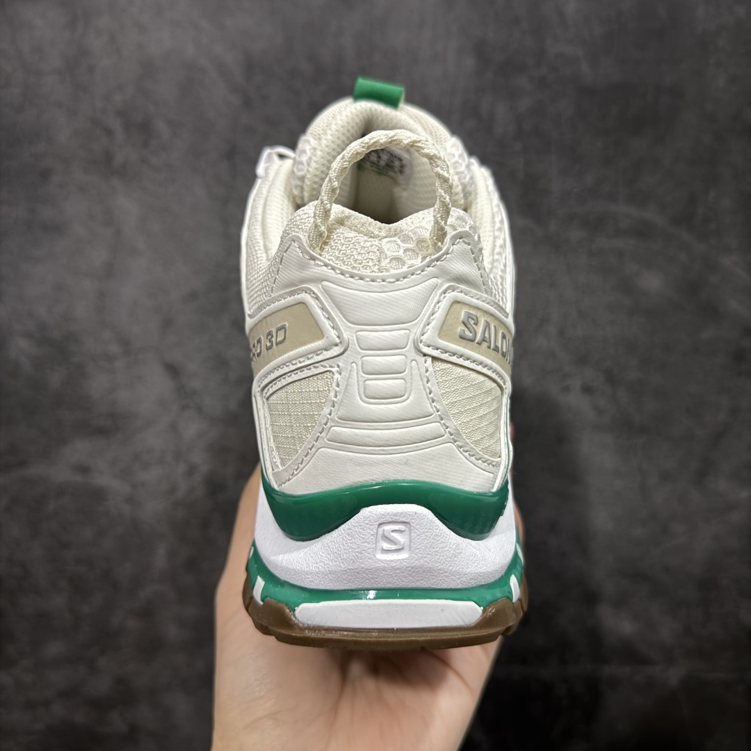 图片[4]-【666版本】SALOMON 萨洛蒙 XA PRO 3D 户外运动 网布减震防滑透气 低帮跑步鞋 男女同款 白绿 478874 全新品质 巅峰之作 所有配色均购物原版拆解1：1开发 原材料打造 非市场公版便宜货 私模大底 清洁度比市场所有版本都高 全套原纸板楦头开发 原厂网布配套 确保原汁原味 完美呈现版型 原档数据独家私模五层组合大底 男女鞋同步官方开发至46 原装Ortholite轻量化鞋垫 中底布带钢印编号 原厂TPU锁扣 进口港宝加持 后跟自然饱满 还原公司包裹性 鞋面采用SENSIFT贴合技术 全方位贴合包裹脚型 鞋跟部鞋底牵引设计 提供强大的抓地性能 更适应野外崎岖不平的道路 其3D ADVANCED CHASSIS底盘 材料轻量大化 钉齿设计更具稳定性 防护性 鞋底易磨损区运用CONTAGRIP高耐磨材料 应对城市硬质路面长距离跑考验 尺码：36 36.5 37.5 38 38.5 39 40 40.5 41 42 42.5 43 44 45 46-选品中心