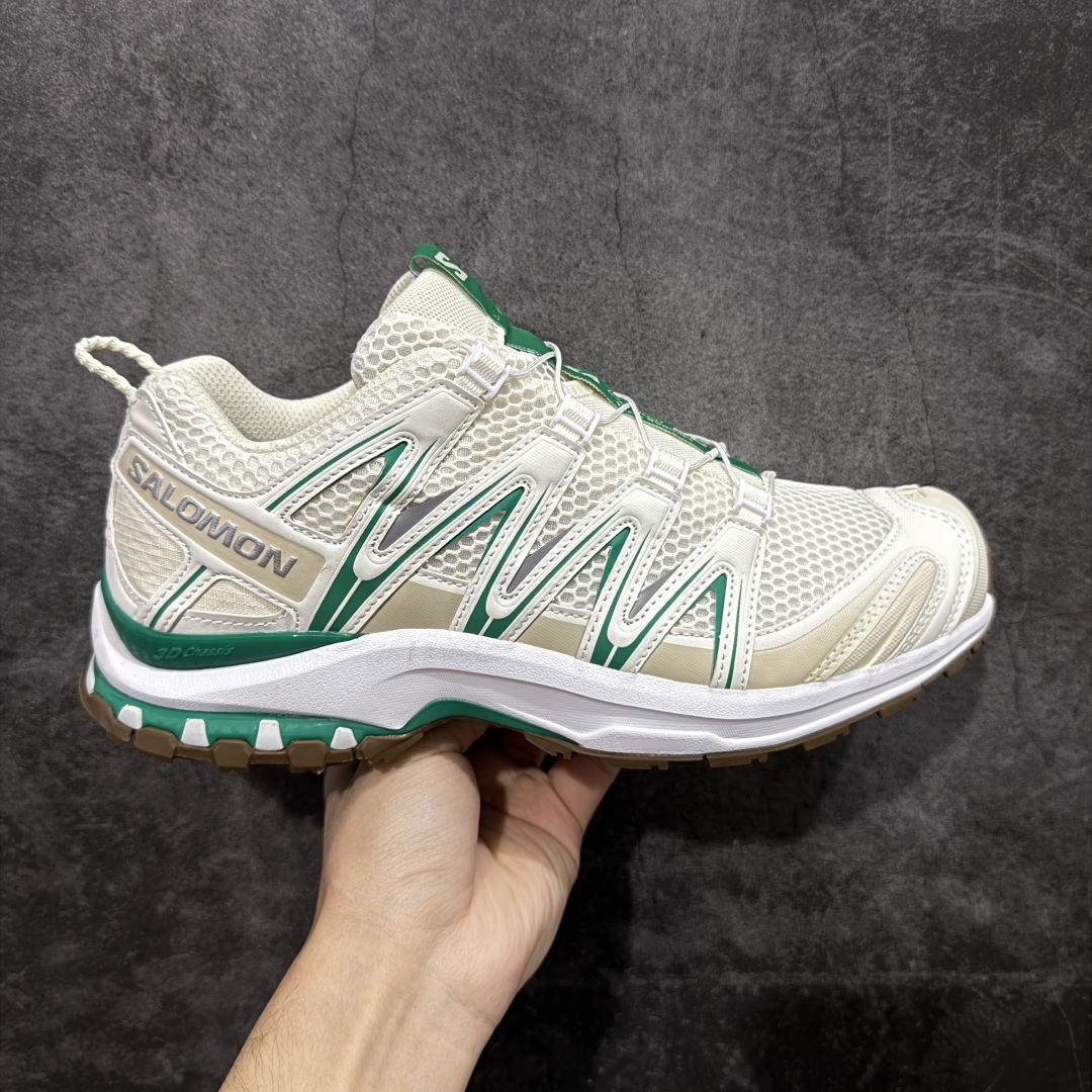 【666版本】SALOMON 萨洛蒙 XA PRO 3D 户外运动 网布减震防滑透气 低帮跑步鞋 男女同款 白绿 478874 全新品质 巅峰之作 所有配色均购物原版拆解1:1开发 原材料打造 非市场公版便宜货 私模大底 清洁度比市场所有版本都高 全套原纸板楦头开发 原厂网布配套 确保原汁原味 完美呈现版型 原档数据独家私模五层组合大底 男女鞋同步官方开发至46 原装Ortholite轻量化鞋垫 中底布带钢印编号 原厂TPU锁扣 进口港宝加持 后跟自然饱满 还原公司包裹性 鞋面采用SENSIFT贴合技术 全方位贴合包裹脚型 鞋跟部鞋底牵引设计 提供强大的抓地性能 更适应野外崎岖不平的道路 其3D ADVANCED CHASSIS底盘 材料轻量大化 钉齿设计更具稳定性 防护性 鞋底易磨损区运用CONTAGRIP高耐磨材料 应对城市硬质路面长距离跑考验 尺码:36 36.5 37.5 38 38.5 39 40 40.5 41 42 42.5 43 44 45 46-选品中心