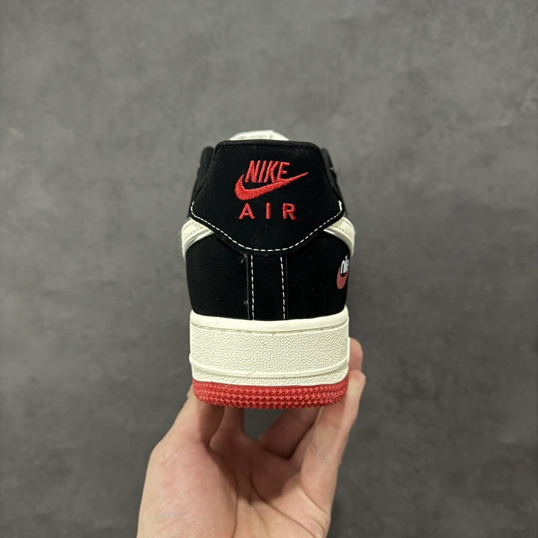 图片[4]-【定制版】NIke Air Force 1 \’07 LOW 黑白红底 运动鞋 休闲鞋 折边针车 工艺难度大 原楦头原纸板 高端定制鞋盒 原厂鞋底 超高清洁度 头层皮 细节完美 货号：DF0188-118 尺码：36 36.5 37.5 38 38.5 39 40 40.5 41 42 42.5 43 44 44.5 45 编码：HXSB310320-选品中心