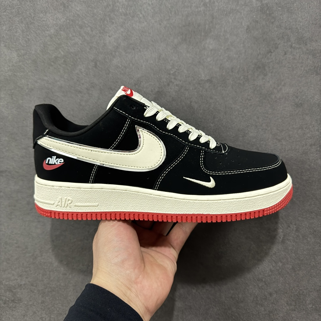【定制版】NIke Air Force 1 \'07 LOW 黑白红底 运动鞋 休闲鞋 折边针车 工艺难度大 原楦头原纸板 高端定制鞋盒 原厂鞋底 超高清洁度 头层皮 细节完美 货号:DF0188-118 尺码:36 36.5 37.5 38 38.5 39 40 40.5 41 42 42.5 43 44 44.5 45 编码:HXSB310320-选品中心