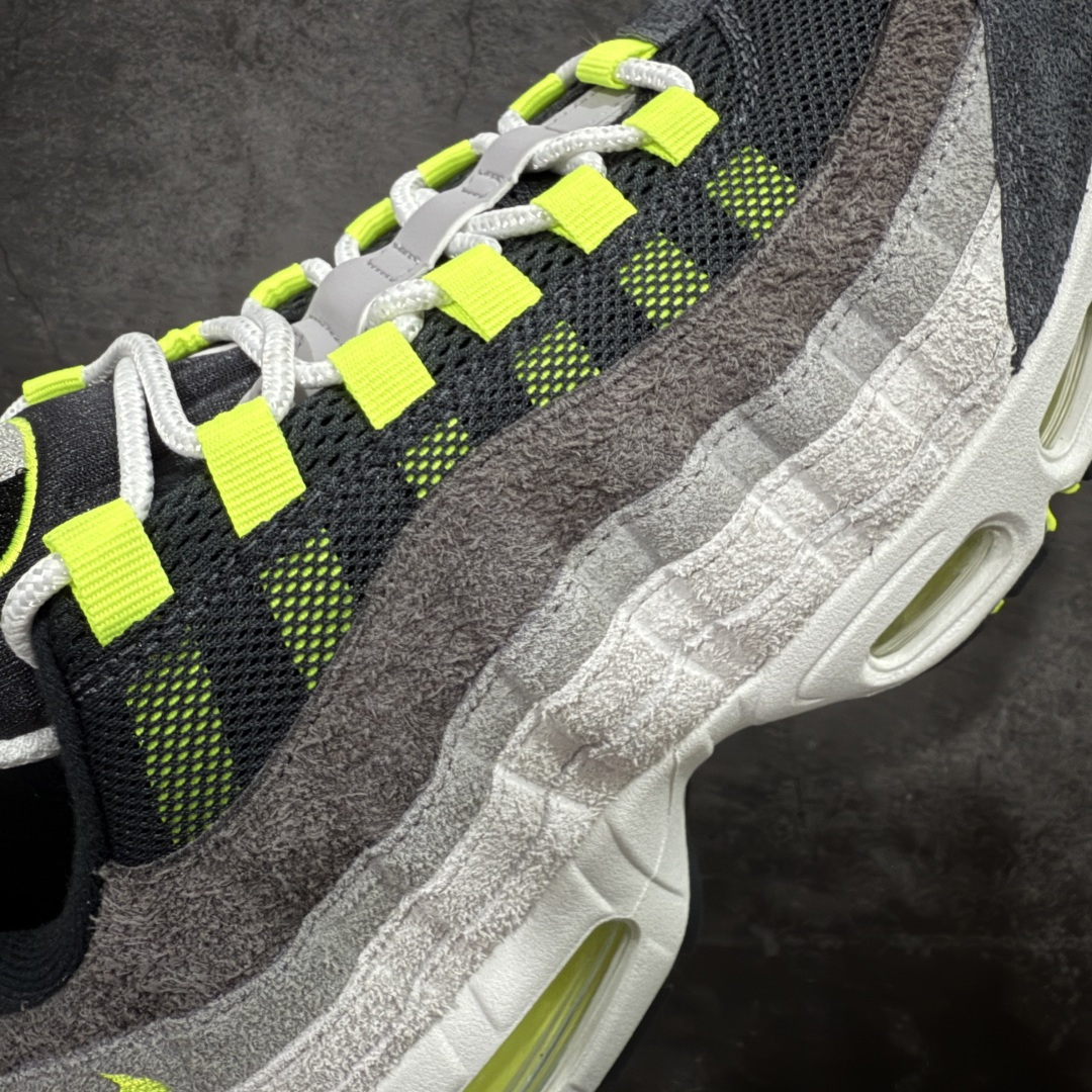 图片[4]-【GX绿x版本】Nike Air Max 95 复古减震气垫跑鞋 灰绿麂皮 HM4738-001  外贸顶级专供 全部配色原鞋原尺码开发生产 极致还原 一眼ZP既视感  尺码：40 40.5 41 42 42.5 43 44 44.5 45 45.5 46 47.5 48.5-选品中心
